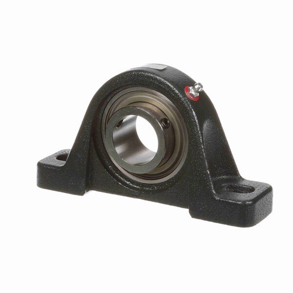 Mounted Cast Iron Two Bolt Pillow Block Ball Bearing - 52100 Bearing Steel - Setscrew Lock